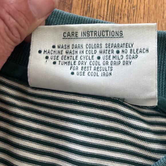 Vintage Augusta National Golf Shop Slazenger Polo Shirt XL Green Stripe Masters‎ - Picture 4 of 8